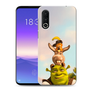 Пластиковый чехол на Meizu 16s Pro с принтом Шрек Shrek
