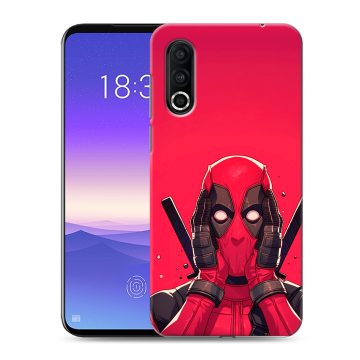 Пластиковый чехол на Meizu 16s Pro с принтом Дедпул Deadpool Пластиковый чехол на Meizu 16s Pro с принтом Дедпул Deadpool