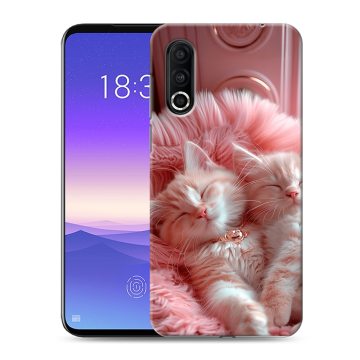 Пластиковый чехол на Meizu 16s Pro с принтом котята котики Пластиковый чехол на Meizu 16s Pro с принтом котята котики