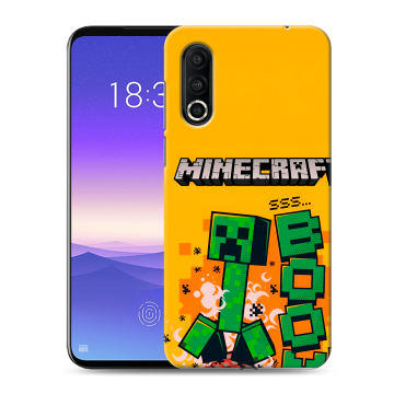 Пластиковый чехол на Meizu 16s Pro с принтом Майнкрафт Minecraft