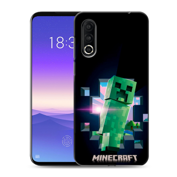Пластиковый чехол на Meizu 16s Pro с принтом Майнкрафт Minecraft