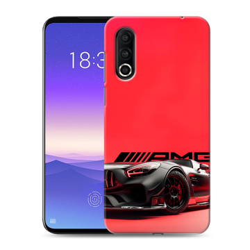Пластиковый чехол на Meizu 16s Pro с принтом Мерседес Mercedes AMG
