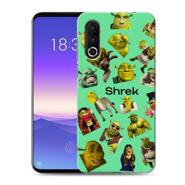 Пластиковый чехол на Meizu 16s Pro с принтом Шрек Shrek