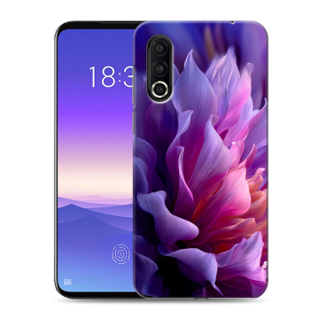 Пластиковый чехол на Meizu 16s Pro с принтом женский цветы