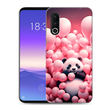 Пластиковый чехол на Meizu 16s Pro с принтом Панда Пластиковый чехол на Meizu 16s Pro с принтом Панда