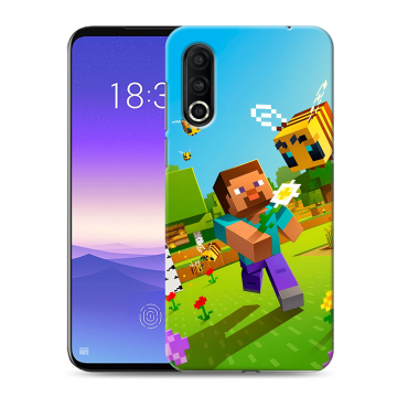 Пластиковый чехол на Meizu 16s Pro с принтом Майнкрафт Minecraft Пластиковый чехол на Meizu 16s Pro с принтом Майнкрафт Minecraft