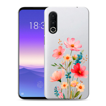 Пластиковый чехол на Meizu 16s Pro с принтом Цветы