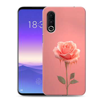 Пластиковый чехол на Meizu 16s Pro с принтом Розовая роза