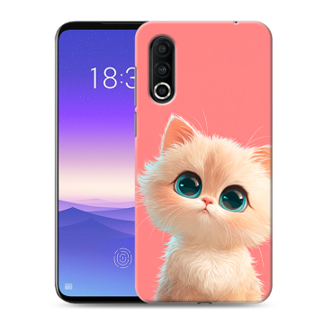 Пластиковый чехол на Meizu 16s Pro с принтом Розовый котенок