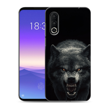 Пластиковый чехол на Meizu 16s Pro с принтом Волк