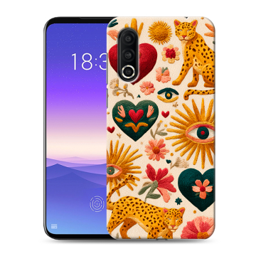 Пластиковый чехол на Meizu 16s Pro с принтом Модный принт