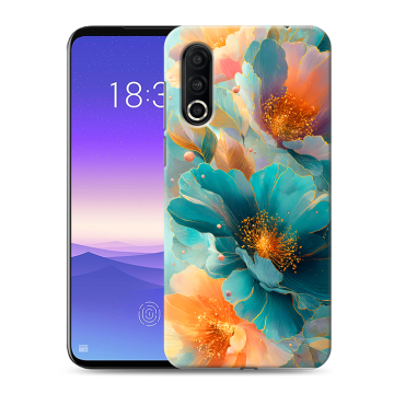 Пластиковый чехол на Meizu 16s Pro с принтом Цветы