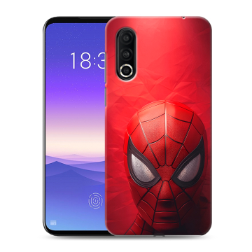 Пластиковый чехол на Meizu 16s Pro с принтом Spiderman Человек паук