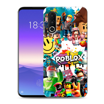 Пластиковый чехол на Meizu 16s Pro с принтом Roblox Роблокс Пластиковый чехол на Meizu 16s Pro с принтом Roblox Роблокс