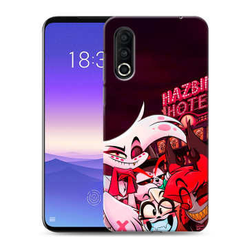 Пластиковый чехол на Meizu 16s Pro с принтом Hazbin Hotel Отель Хазбин