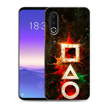 Пластиковый чехол на Meizu 16s Pro с принтом Squid Game Игра кальмара