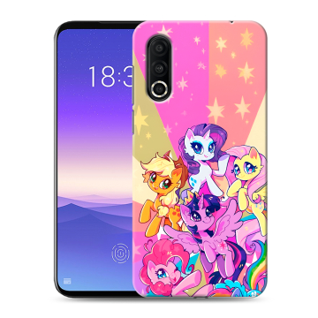 Пластиковый чехол на Meizu 16s Pro с принтом My little pony Дружба чудо
