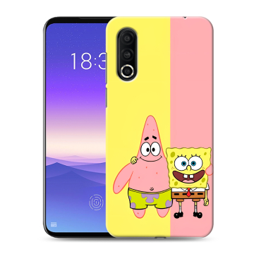 Пластиковый чехол на Meizu 16s Pro с принтом Спанч боб Спанчбоб