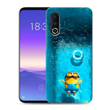 Пластиковый чехол на Meizu 16s Pro с принтом Миньоны Пластиковый чехол на Meizu 16s Pro с принтом Миньоны