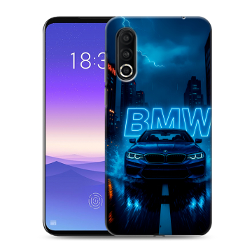 Пластиковый чехол на Meizu 16s Pro с принтом BMW БМВ