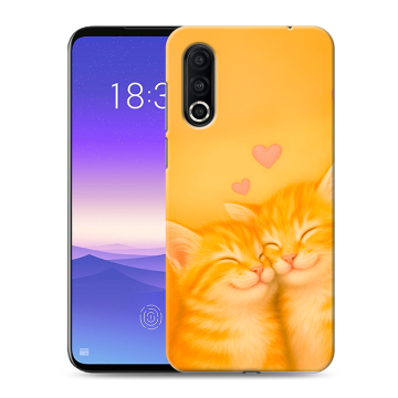 Пластиковый чехол на Meizu 16s Pro с принтом Милые котята