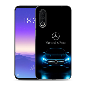 Пластиковый чехол на Meizu 16s Pro с принтом Mercedes Мерседес Пластиковый чехол на Meizu 16s Pro с принтом Mercedes Мерседес