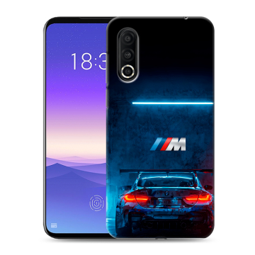 Пластиковый чехол на Meizu 16s Pro с принтом BMW БМВ