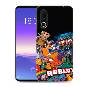 Пластиковый чехол на Meizu 16s Pro с принтом Roblox Роблокс
