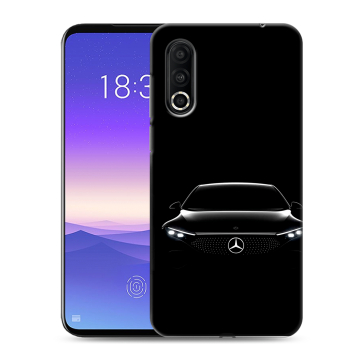 Пластиковый чехол на Meizu 16s Pro с принтом Mercedes Мерседес