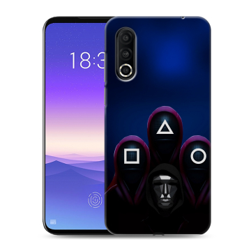 Пластиковый чехол на Meizu 16s Pro с принтом Игра Кальмара