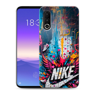 Пластиковый чехол на Meizu 16s Pro с принтом Nike Найк Пластиковый чехол на Meizu 16s Pro с принтом Nike Найк