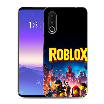 Пластиковый чехол на Meizu 16s Pro с принтом Roblox Роблокс