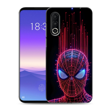 Пластиковый чехол на Meizu 16s Pro с принтом Spiderman Человек паук