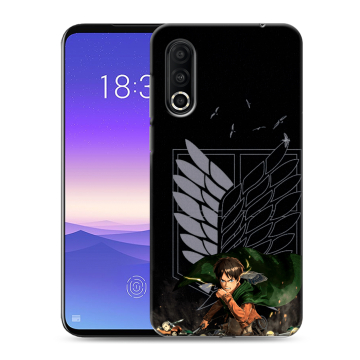 Пластиковый чехол на Meizu 16s Pro с принтом Атака титанов