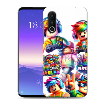 Пластиковый чехол на Meizu 16s Pro с принтом Roblox Роблокс