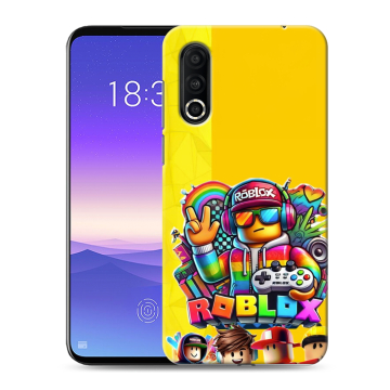 Пластиковый чехол на Meizu 16s Pro с принтом Roblox Роблокс