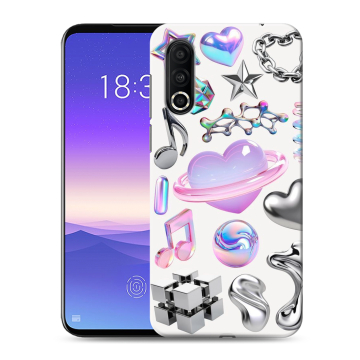 Пластиковый чехол на Meizu 16s Pro с принтом Y2K