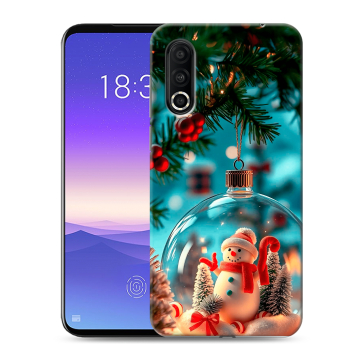 Пластиковый чехол на Meizu 16s Pro с принтом Новый год