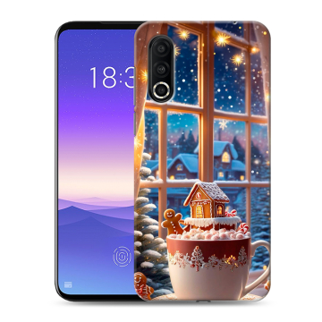 Пластиковый чехол на Meizu 16s Pro с принтом Новый год