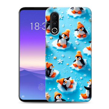 Пластиковый чехол на Meizu 16s Pro с принтом Новый год