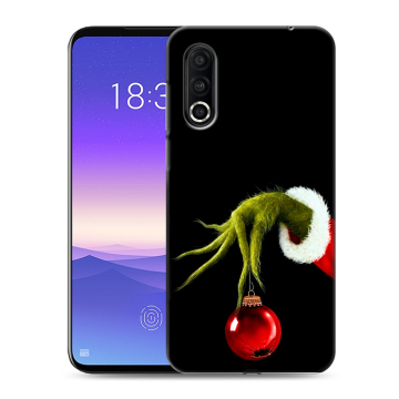 Пластиковый чехол на Meizu 16s Pro с принтом Новый год Гринч
