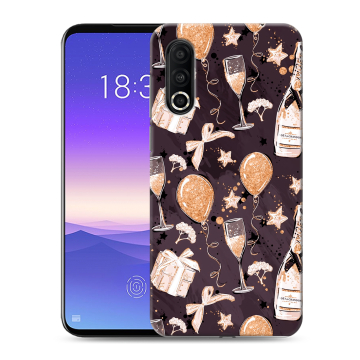 Пластиковый чехол на Meizu 16s Pro с принтом Новый год