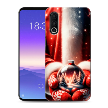 Пластиковый чехол на Meizu 16s Pro с принтом Новый год