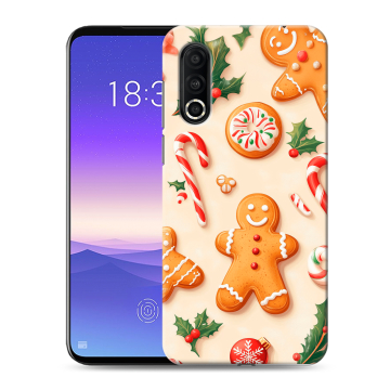 Пластиковый чехол на Meizu 16s Pro с принтом Новый год