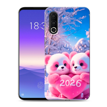 Пластиковый чехол на Meizu 16s Pro с принтом Новый год