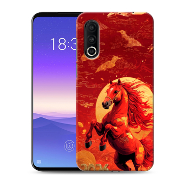 Пластиковый чехол на Meizu 16s Pro с принтом Новый год