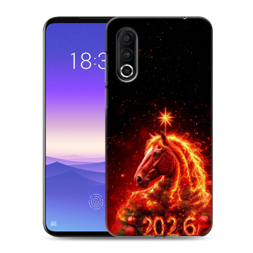 Пластиковый чехол на Meizu 16s Pro с принтом Новый год