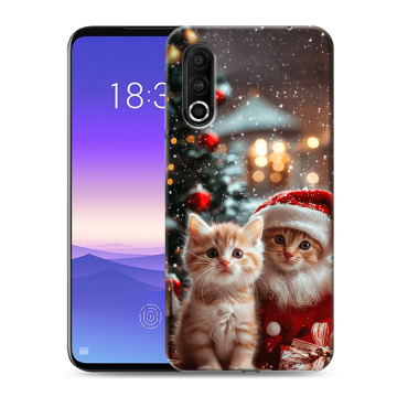 Пластиковый чехол на Meizu 16s Pro с принтом Новый год