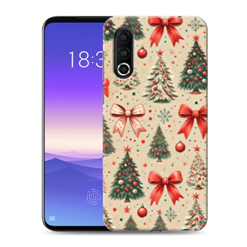 Пластиковый чехол на Meizu 16s Pro с принтом Новый год