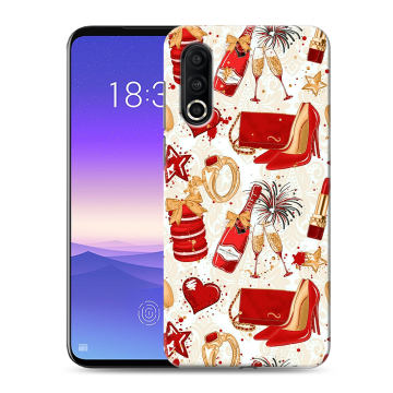 Пластиковый чехол на Meizu 16s Pro с принтом Новый год